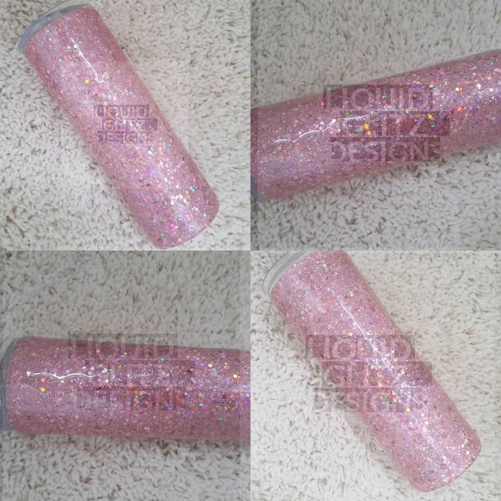 Custom Rose Gold Holo 20 oz Tumbler
